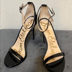 Sam Edelman “Ariella” Glossy Black Heels